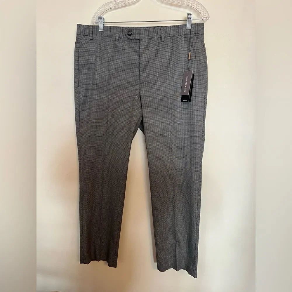 Michael Kors Charcoal Herringbone Pants